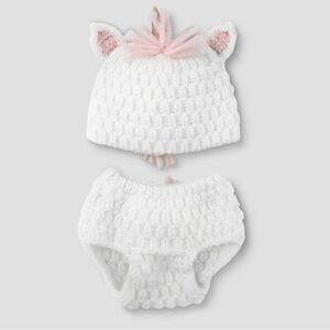 BABY Unicorn Hat & Diaper Cover Set